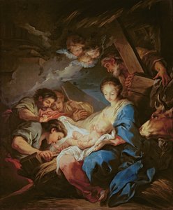 De aanbidding van de herders door Carle van Loo